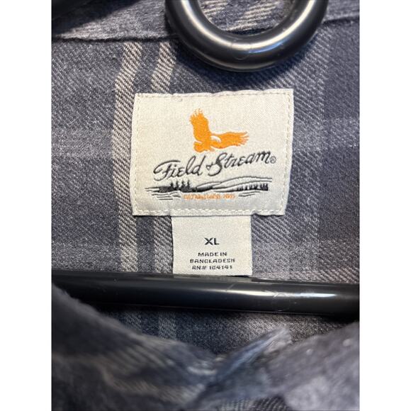 Field & Stream Plaid Men's XL Flannel Shirt Lot 2 Button Front Outdoors - Picture 3 of 13